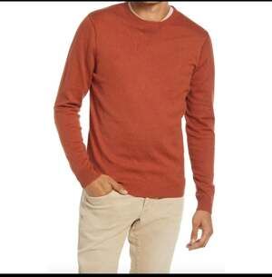 Treasure & Bond - Cotton & Cashmere Crew Sweater in Rust, Men’s “XL” NWT(B35)